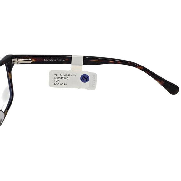 True Religion Duke NAV Eyeglass Frames 57-17-145 Navy Tortoise Rectangle Men’s - Picture 5 of 8